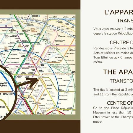 Appart 4Pers#1 Bedroom#Republique#Paris 3 Екстериор снимка